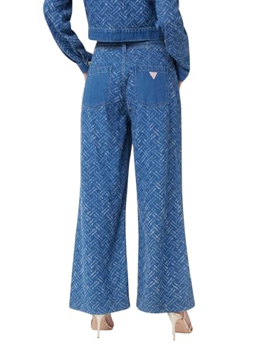GUESS Women's Dakota Patch Wide Leg Jean2