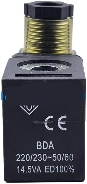 Solenoid Valve Coil BDA 220V/230V 14.5VA/8W SA4251 Large Hole 13mm Small Hole 10mm Height 39mm(AC220V 14.5VA)