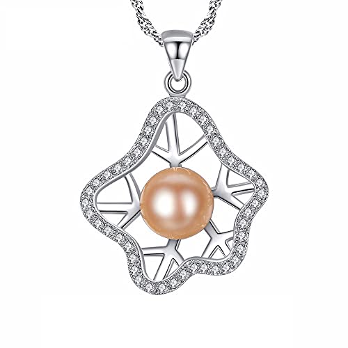 Perle rose naturelle en pendentif élégant pour vos bijoux de mariage