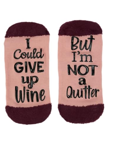 MeMoi Women's Give Up Wine Low-Cut Non-Skid Socks3