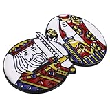 minkissy Boutons De Chemise Épinglette De Carte à Jouer Broche Reine Patchs De Cartes à...