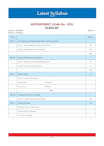 Image of Oswaal CBSE Class 12 Accountancy Question Bank | Chapter & Topic-wise Solved Papers (2017-2026) | Based on Syllabus (April 2026) | Includes 2026 Papers | For 2027 Exam