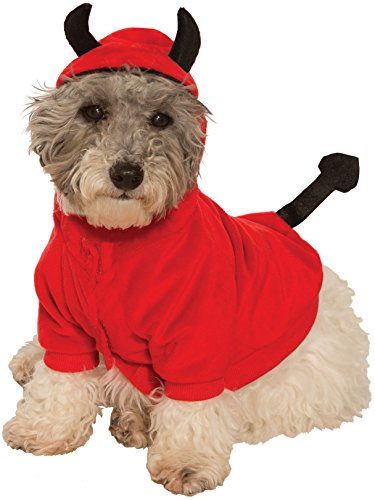 Forum Novelties 80441 Pet Costume-Devil Hoodie, Small, Multicolor