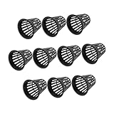 SHINEOFI 10 Piezas Macetas Hidropónicas de Plástico Resistente con Malla Ranurada para Viveros Contenedores de Plantación para Jardín Interior y Exterior Color Negro
