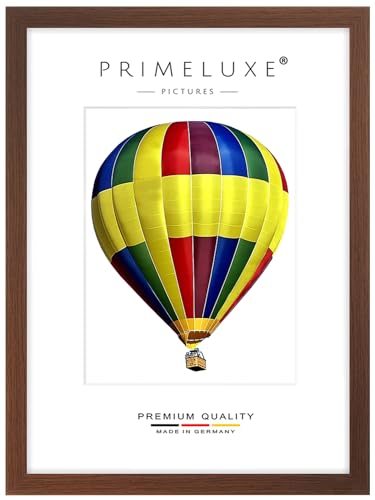 PrimeLuxe Cadre photo en bois 60 x 120 cm (Dimension de l'image) en Wengé Marron | Couleur et...