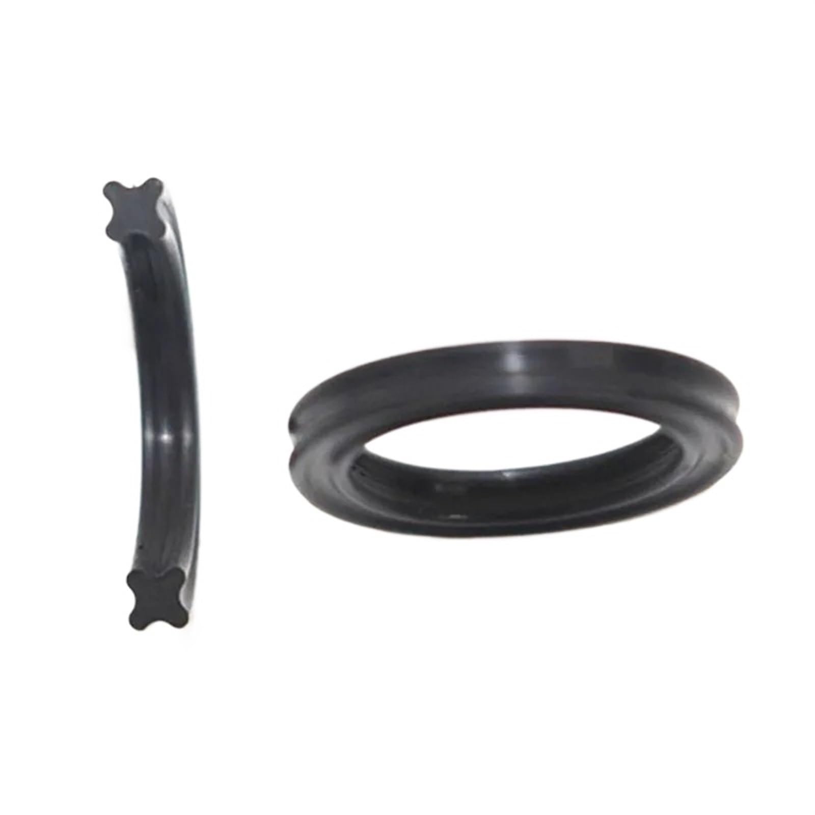 Anello a X in NBR nero, quattro anelli di tenuta a labbro, gomma nitrilica, per cilindri idraulici, pistoni, bielle. Diametro interno 4,34-456,06 mm (dimensioni: 278,99 x 3,53 (1 pezzo))