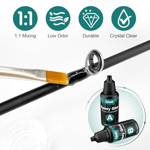 image for Ailiaili Fishing Rod Repair Kit - 3-IN-1 Fishing Pole Complete Supplie