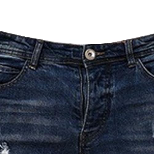 JEsilunmaMY Men's Slim Fit Ripped Skinny Jeans Distressed Stretch Destroyed Denim Pants Fashion Comfort Casual Jean Pants2