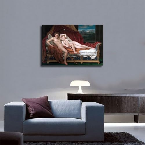 Impression sur toile Cupid And Psyche pour remplacer un cadre mural vide