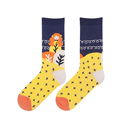 Socks with a sense of design, girls who blow bubbles, stockings, cute personality cotton socks
