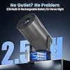 Tecaki Portable Outdoor Projector with Battery, 1080P Mini Projector with WiFi and Bluetooth, Auto Keystone, Electric Focus, 180° Rotation Movie Projector Compatible with TV Stick, HDMI, USB, Phone