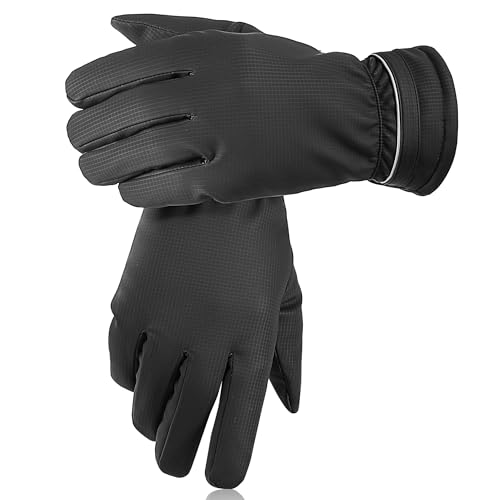 SSAXIGC Winter Gloves for Women & Men, Waterproof Touch Screen Outdoor Cold Weather Gloves for Running Driving
