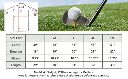 Joymasar Mens Athletic Golf Polo Shirts - Short Sleeve Workout Polos Quick Dry T-Shirt Grey #TOP5