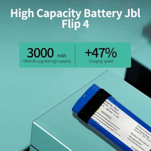 Image of Replacement Battery for Flip 4 Bluetooth Speaker,Flip 4 Special Edition, GSP872693 01
