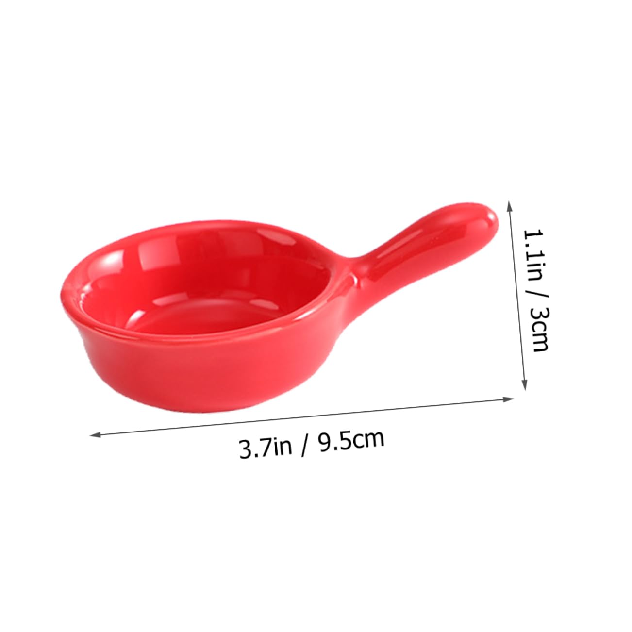 STOBAZA 6Pcs Sauce Cup Handled Dipping Dish for Sauces Snacks Side Dishes Easy to Clean Egg Tray Holder for Home Use