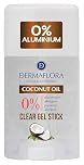 Dermaflora Coconut Oil Gel Stick Deodorant – 50ml | Natural Deodorant with Coconut Oil | Aluminum-Free, Paraben-Free, Moisturizing & Gentle for Sensitive Skin