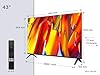 TCL 43V5C-UK 43Inch Full HD Smart QLED Direct LED TV with Android TV​ & HDR - Compatible with Google Cast & Google Home, Slim Design