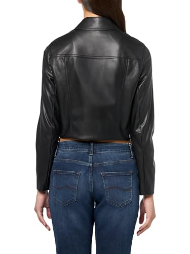 Anne Klein Women's Vegan Leather Short Moto Jacket2
