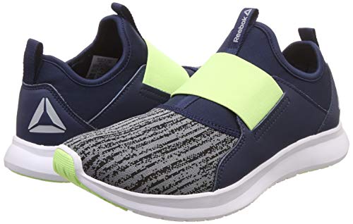 Image of Reebok Men Slip On Lp Coll Navy /Flat Grey /Elect Running Shoes-8 UK /India (42 EU)(9 US) (CN8360)
