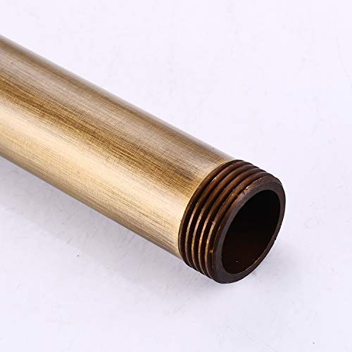 12-Inch Antique Brass Extension Tube Pipe For Shower System Bar Commercial Add Shower Height #TOP2