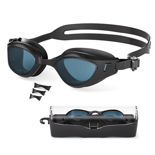 Lunettes de natation anti-fuites en silicone souple et verres anti-UV