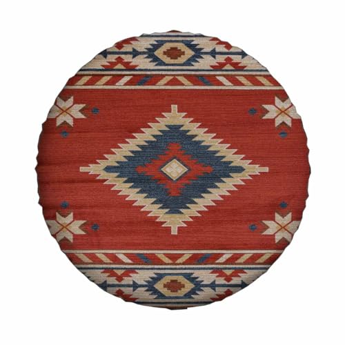 Image of Southwestern Traditional Style Spare Tire Cover 17 inch Wheel Protectors Weatherproof Universal for Trailer Tire Cover Rv SUV Truck Camper Travel Trailer