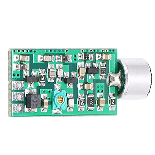 Módulo Transmisor de Audio plplaaoo Mini Micrófono Inalámbrico FM Emisión Núcleo Circuito Frecuencia Ajustable 88-108MHz Voltaje Amplio 0.7V-9V para Transmisión de Sonido miniatura 7