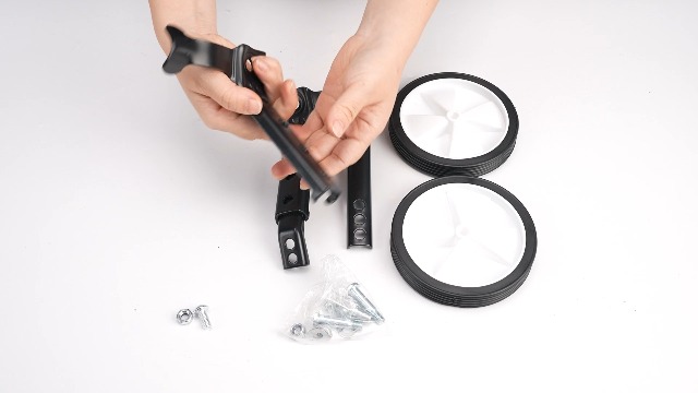 Ruote Allenamento Bici Bambini - Per 16-22 Pollici, Nero, Stabilizzatori Posteriori - Foto 5