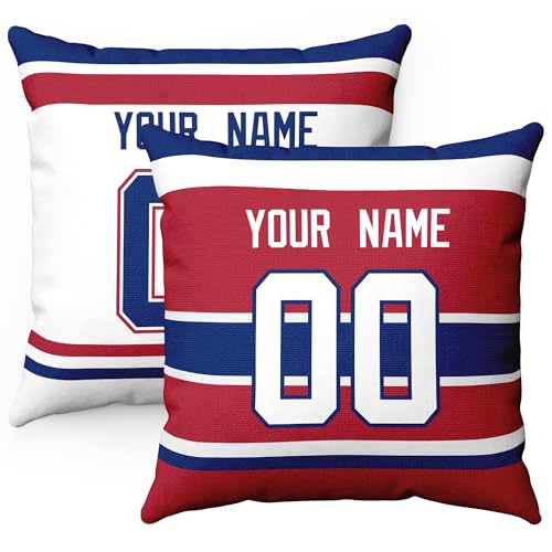 Image of ANTKING Throw Pillow 2 Packs Personalized Custom Any Name Number for Men Women Boy Gifts