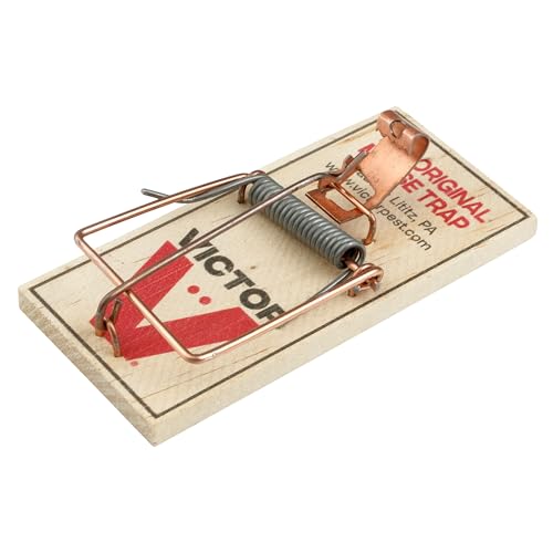 Image of Victor Metal Pedal Sustainably Sourced FSC Wood Snap Mouse Trap - 4 Wooden Traps - M156 - Snap Traps for Mice - Reusable or Disposable Mouse Trap