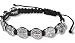Saint Benedict of Nursia Silver Tone Medal 8 Inch Adjustable Black Cord Bracelet