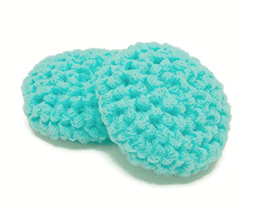 Set of 2 Aqua Reusable Dish Scrubbies for your Zero Waste Kitchen