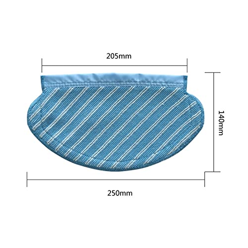 Vacuum Cleaner Spare Parts 2X Pad+2X Side Brush+1x Main Brush+2X Filter Accessory Set Household Cleaning Fit for Yeedi Fit for Vac Fit for Max Sweeping Robot Vacuum Cleaner Parts