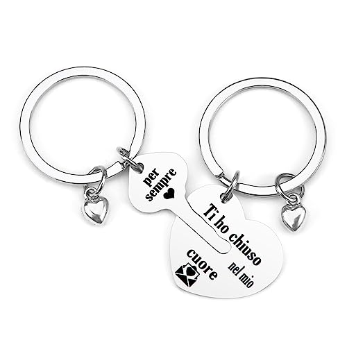 Twidels Regalo San Valentino Per Lui 2 Portachiavi Regalo Uomo