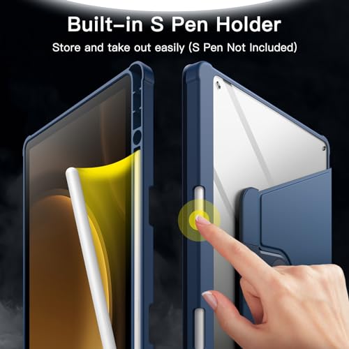 Coque antichoc Samsung Tab S10 FE rotative évitant la perte du stylet S Pen - 5