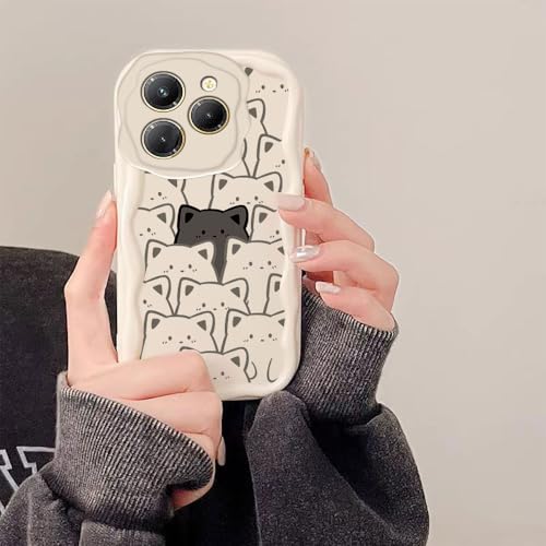 PAIXIKYZ Infinix Hot 40 Pro Cat Design Silicone Case