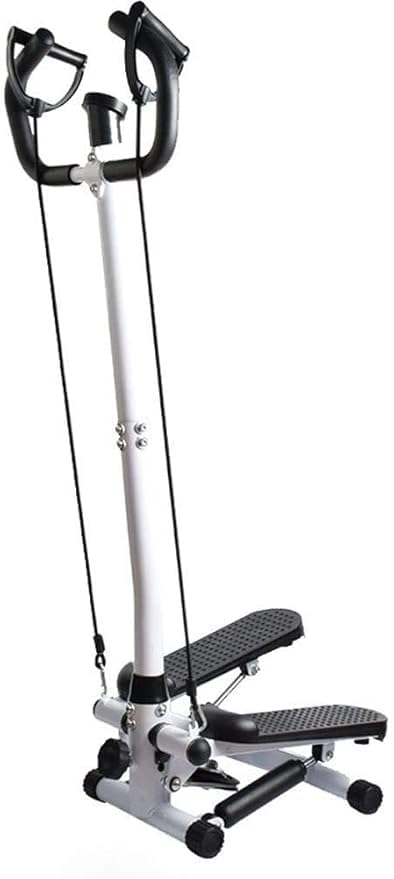 BLURISM Multi-Function Mini Stepper 300+ lb Capacity - Exercise Stepper Machine with Adjustable Twist Table, Dumbbells, and LCD Monitor - Mini Stair Steppers for Exercise at Home with Handle Bar