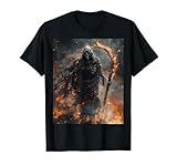 Gevatter Tod Schnitter Skelett Feuer Flammen