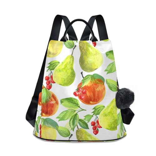 Sac à dos femme motif poires pour vos balades et sorties en ville