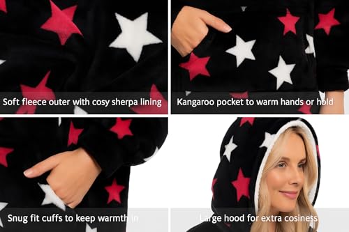 Couverture à capuche étoiles A2Z pour cocooning d'hiver dans votre canapé - 4