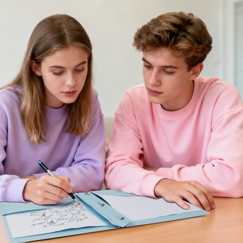 50% Off Plastic Folders with Pockets & Prongs - 6 Pack