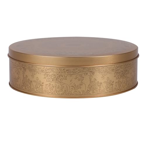 Cabilock Container Cake Pan Cookie Cases Lids Metal Storage Box for Biscuits Decorative Treat Box Small Case for Festive Occasions