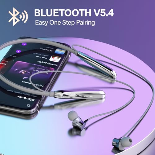 Image of AROMA NB119 Tronix Upto 100 Hr Playtime*,ENC,Fast Charging,Dual Pairing Neckband Bluetooth