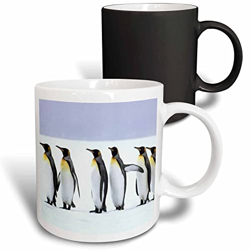 3dRose Penquins Follow The Leader 11oz Magic Transforming Mug