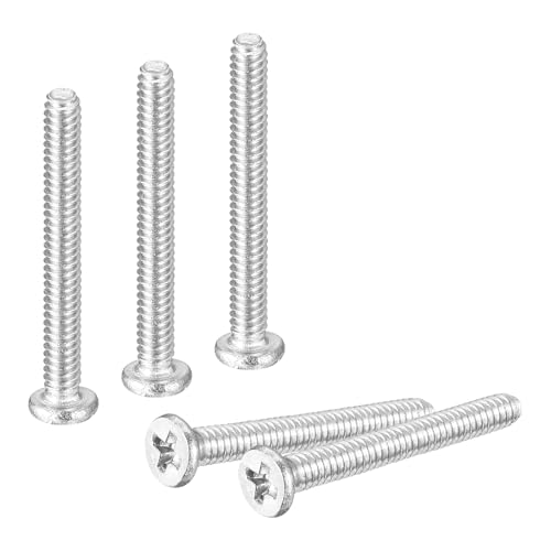 QUARKZMAN M1.4-0.3 x 12mm 20Pcs Vis À Tête Plate Ronde 304 Acier Inoxydable Phillips Vis Machine Fixation Pour Connexion Meubles