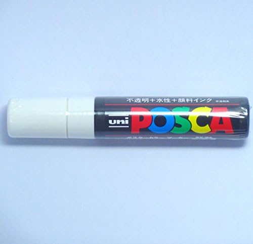 Uni Posca Paint Marker PC-17K White, 2 pens per Pack(Japan Import) [Komainu-Dou Original Package] image 4