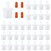44 Pieces Lash Glue Replacement Tops Kit Eyelash Glue Nozzle Tips Lash Bottle Plug Mouth Tips Pins Blocking Needle for Home Salon Extensions Tools