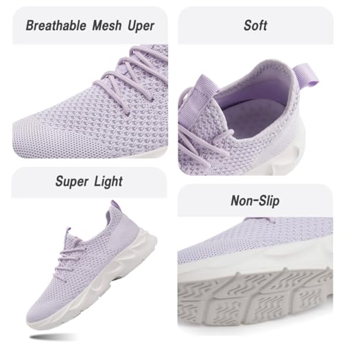 Image of DLWKIPV Womens Walking Shoes Slip On Sneakers Tennis Shoes Running Sport Workout Gym Shoes Athletic Non Slip Lightweight Breathable Fashion Casual Shoes for Travel Work