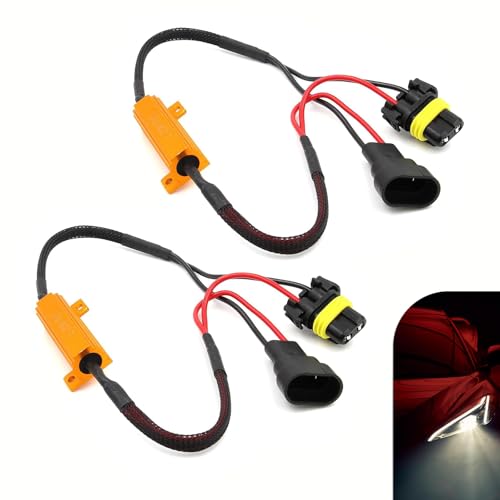 yorpyep Pack-2 Car LED Bulb Resistor Decoder, 9006/HB4 LED Retrofit