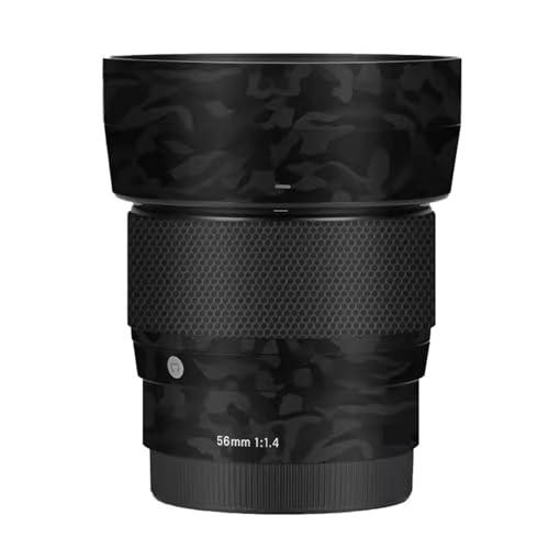 Film de protection en vinyle pour objectif Sigma 56mm F1.4 Sony E Canon EFM Noir